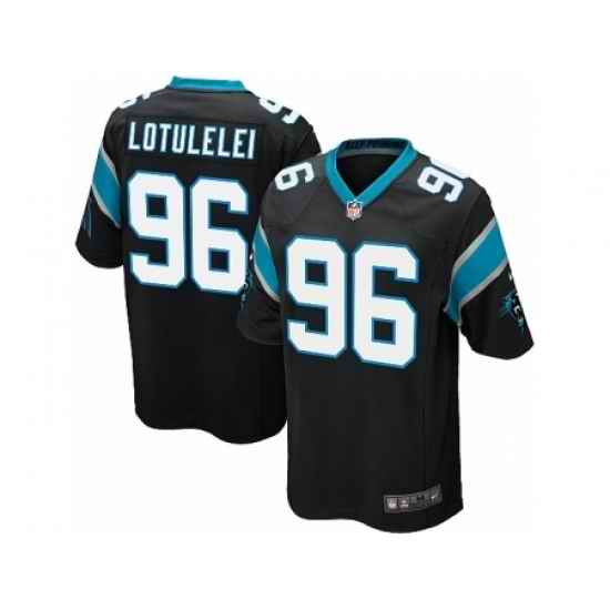 Nike Carolina Panthers 96 Star Lotulelei Black Game NFL Jersey